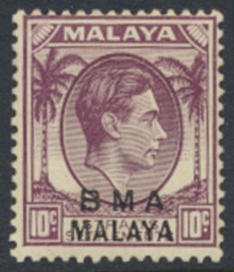 Straits Settlements SG 8b Type I chalky Slate SC# 262 * MNH OPT BMA - details 