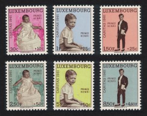 Luxembourg Prince Henri 'CARITAS' 6v 1961 MNH SG#699-704 MI#649-654