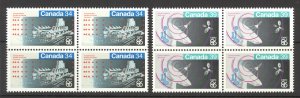 Canada Sc# 1078-1079 MNH block/4 Set/2 1986 34c-39c EXPO 86