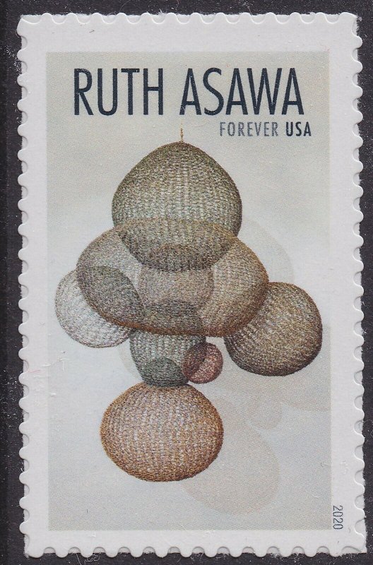 US 5504-5513 5513a Ruth Asawa forever block (10 stamps) MNH 2020 