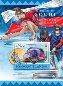 SOLOMON ISLANDS 2016 SHEET SOCHI WINTER OLYMPIC GAMES SPORTS slm16220b