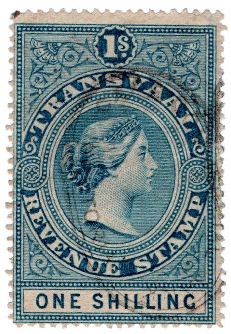 (I.B) Transvaal Revenue : Duty Stamp 1/-