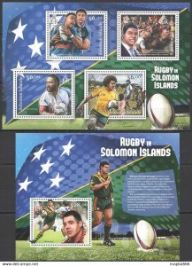 2012 Solomon Islands Rugby Sport #1626-29+Bl119 ** Ls043