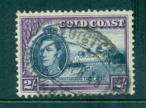 Gold Coast 1938-41 10/- Christiansborg castle FU lot61175
