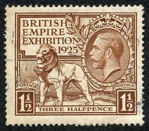 SG433 KGV 1925 1 1/2d 1925 British Empire Used