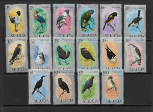 BIRDS - ST LUCIA #392-402   MNH