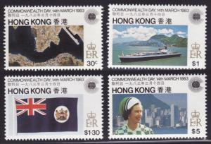 Hong Kong SC#411-414 Commonwealth Day (1983) MH