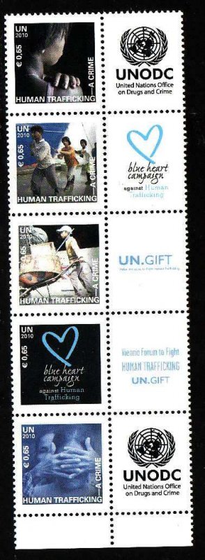 United Nations Vienna-Sc#464a- id8-unused NH set + labels-Human Trafficking-2010