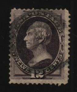 1870 Henry Clay Sc 151 used 12c dull violet single stamp
