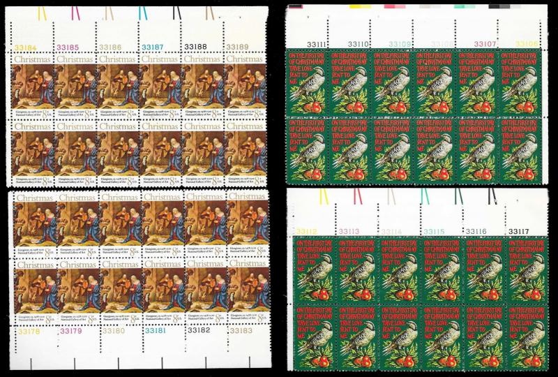 UNITED STATES (75) Large Plate Blocks ALL Mint Never Hinged Face Value=$79+