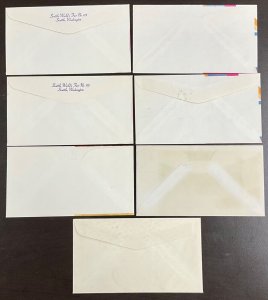 1196  Seattle’s World Fair  Lot of 7 FDCs 1962 