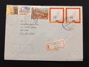 DM)1976, PORTUGAL, LETTER SENT TO U.S.A, AIR MAIL AND CERTIFIED, WITH STAM