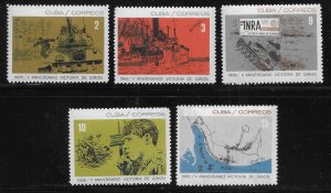 Cuba 1097-1101 5th Anniversary of Bay of Pigs set MNH