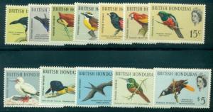 BRITISH HONDURAS #167-78 Bird, Complete set, og, LH, VF, Scott for NH $85.50