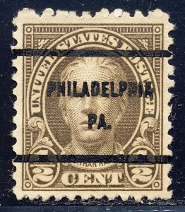 Philadelphia PA, 653-61 Bureau Precancel, ½¢ Hale