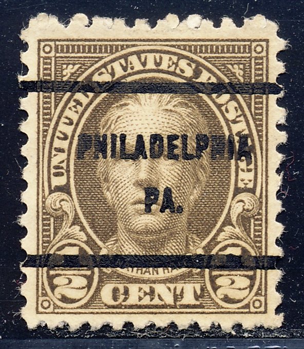 Philadelphia PA, 653-61 Bureau Precancel, ½¢ Hale