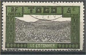 TOGO, 1925, used 5c, Cotton Fields Scott J11