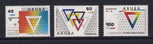 Aruba   #B10-B12   MNH  1988  YMCA