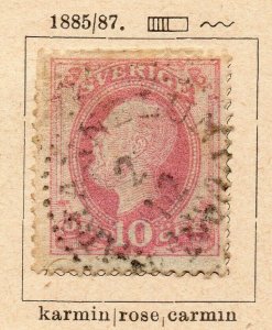 Sweden 1885-87 Early Issue Fine Used 10ore. NW-08884