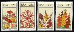 SOUTH AFRICA SG586/9 1985 FLORAL ARANGEMENTS MNH