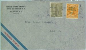 86043 - GUATEMALA - POSTAL HISTORY - Overprinted stamps INTERNAL AIRMAIL COVER