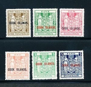 COOK ISLANDS (124A-126C, 192-194), VERY FINE, og - 424288