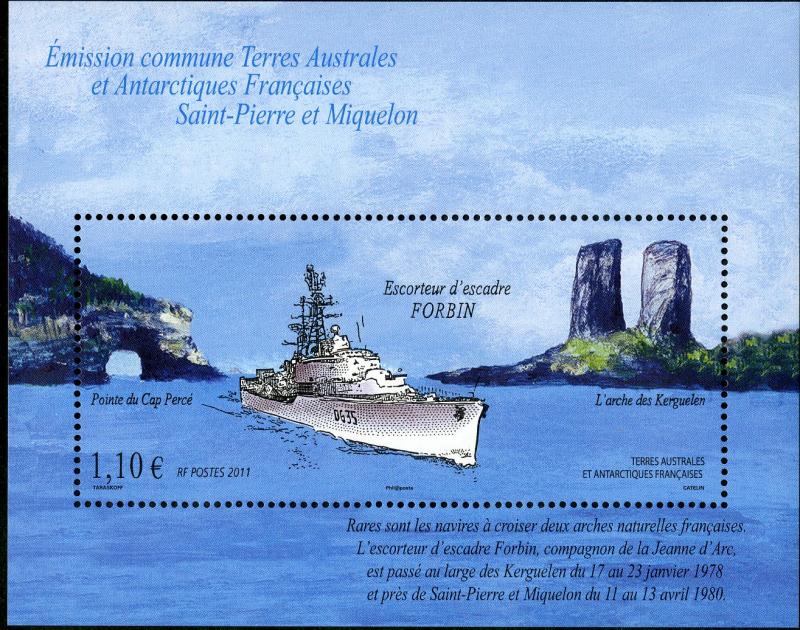 FRENCH SOUTH ANTARCTIC TERR 449 MNH S/S SCV $3.00 BIN $2.00 SHIPS