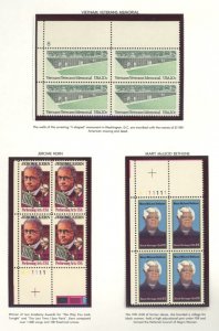 U.S. #MINT BLOCK SETS/MIXED CONDITION 