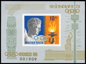 Hungary #1958 Cat$25, 1969 Victories by the Hungarian Team in the Mexico City...