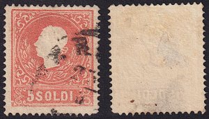 Lombardy-Venetia - 1858 - Scott #10 - used - Franz Josef