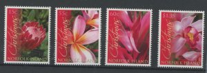 Norfolk Island #1040-1043 Mint (NH) Single (Complete Set) (Flora) (Flowers)