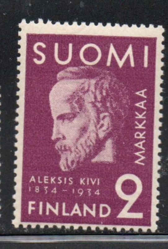 Finland Sc 206 1934 Aleksis Kivi stamp mint NH