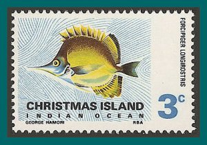 Christmas Island 1968 Forceps fish, MNH  #24,SG24