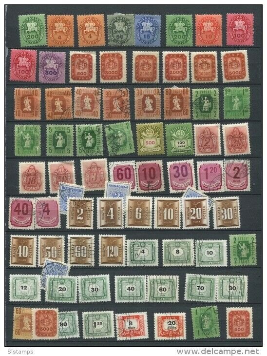 Hungary 1946 and up Mostly Used  Numerical