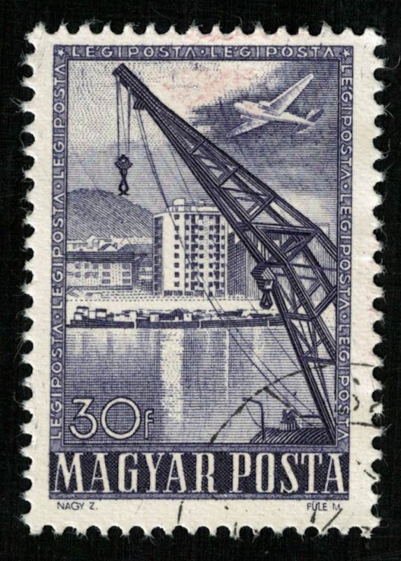 1950, Airmail - Techonology, Magyar, 30f (T-9954)