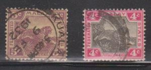 MALAYA Scott # 28, 59 Used - Tigers