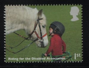 Great Britain 2014 MNH Sc 3260 1st Riding for the Disabled Assn Horses