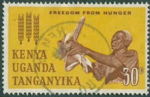 Kenya Uganda Tanganyika 1963 SG200 30c Freedom from Hunger FU