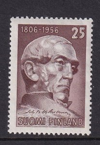 Finland    #339  MNH  1956    Snellman   statesman