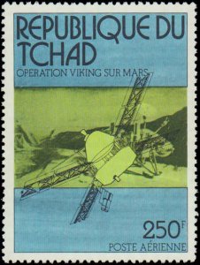 Chad #C191-C193, Complete Set(3), 1976, Space, Never Hinged