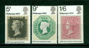 Great Britain Scott #642-644 MNH Phylimpia London Stamp EXPO $$