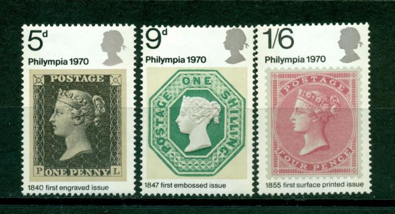 Great Britain Scott #642-644 MNH Phylimpia London Stamp EXPO $$