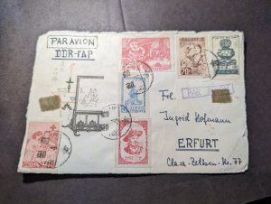 1958 Korea Airmail Cover to Erfurt Germany DDR