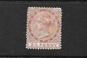 DOMINICA  1877-79   2 1/2d  QV   MNG   SG 6