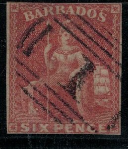 Barbados 1859 SC 8 Used 