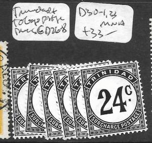 TRINIDAD AND TOBAGO (P1109B) POSTAGE DUE SG D26-8, 30-1, 33  MNH