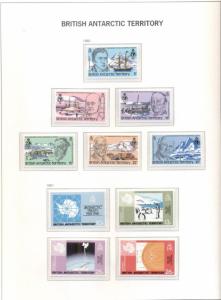 BRITISH ANTARCTIC TERRITORY & SOUTH GEORGIA COLLECTION 1963-2000 Scott $1,053.00