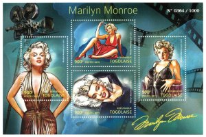 TOGO 2015 - Marilyn Monroe / complete set MNH (sheet+block)