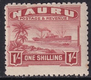 Sc# 27a 1924 - 1948 Nauru KGV 1/ Freighter issue MLH CV $14.00