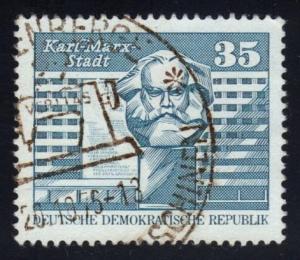 Germany DDR #1436 Karl Marx Monument; CTO